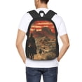 thumbnail image 4 of Fotbe 1860s Style American Cowboy Pattern Student Backpack –School backpack Large Capacity Durable and Ergonomic Backpack with Laptop Compartment and Multiple Pockets, 4 of 6