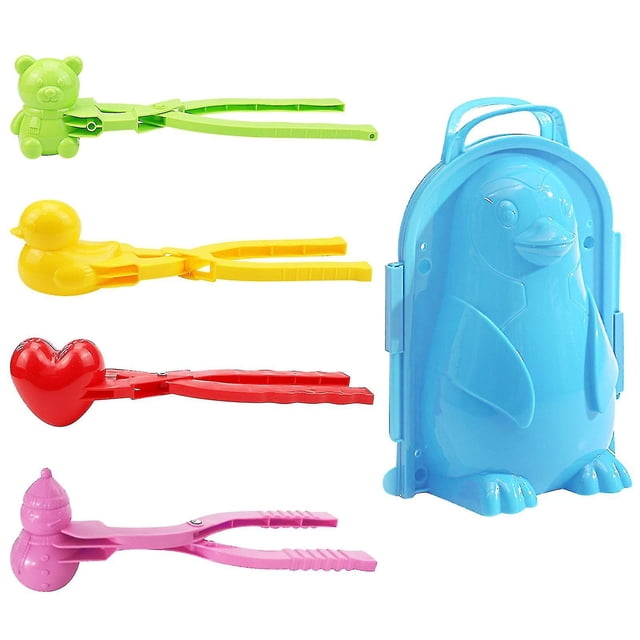 Fabricante de bolas de nieve, recogedor de bolas de nieve, juguetes para arena para niños, juguetes de invierno para exteriores, Clip de bola de nieve grande, juegos de nieve para niños