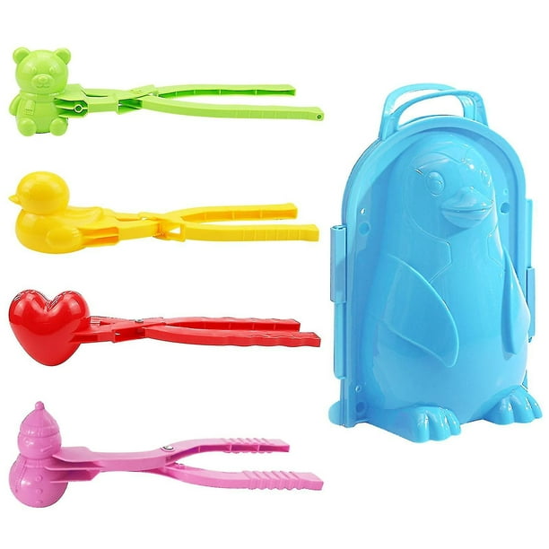 Fabricante de bolas de nieve, recogedor de bolas de nieve, juguetes para arena para niños, juguetes de invierno para exteriores, Clip de bola de nieve grande, juegos de nieve para niños