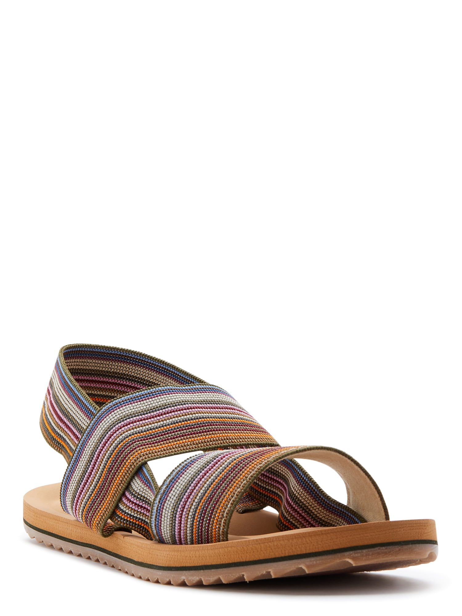 Rocket Dog Ellen Multi Stripe Strappy Flat Sandals (Women's)