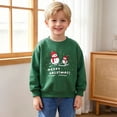 thumbnail image 4 of Gubotare Boys Crewneck Sweatshirt Toddler Boy Sweater Sweatshirt Kids Boys Girls Solid Color Long Sleeve Cotton Crewneck Pullover Top Size 8-9 (Green,8-9 Years), 4 of 7