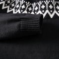 thumbnail image 4 of Iyufng Mens Sweaters and Pullovers Fair Isle Geometric Pattern Winter Knit Tops, 4 of 8