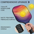 thumbnail image 2 of Pickleball Paddles Set Of 2, Fiberglass Surface, Fluid Smoke Aurora Art Style, 4 Balls & Bag, 2 of 5