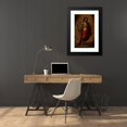 thumbnail image 4 of Cristóbal De Villalpando 16x24 Black Modern Framed Museum Art Print Titled - Portrait of Christ (1690), 4 of 5
