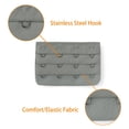 thumbnail image 4 of INSPIRE CHIC Women's 3 Rows 4 Hooks Bra Extenders Straps Extension Gray 3 Rows 4 Hooks 2 Pcs, 4 of 5