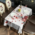 thumbnail image 2 of Valentine's Day Tree Heart Tablecloth Water Resistant Polyester Fabric Table Cloth for Kitchen Dining Holiday Dinner Stain-Resistant Table Covers Rectangle 60x102 Inch Heavy Weight Tabletop Cover, 2 of 6