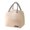 Beige, variant on Shenmeida Lunch Bag Large Capacity Heat Preservation Cold Insulation Waterproof Solid Color Simple Bento Bag for School