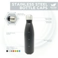 thumbnail image 4 of 25 oz Double Wall 18/8 Pro-Grade Stainless Vacuum Sealed Slim Water Bottle with Leak-Proof Stainless Cap | Great For Alkaline Water Storage - Stainless Steel, 4 of 7