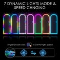 thumbnail image 6 of LVSOMT 55"x20" Arched RGB Lights Full Length Mirror, LED Lighted Body Mirror with RGB Color Changing, Hanging Door Wall Mounted Mirror Full Length, For Bedroom Living Room Barber Shop Beauty Salon, 6 of 12