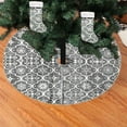 thumbnail image 6 of AuroraX Christmas Tree Skirts 35 Inches Snowflake Weighted Sequin Tree Skirts Festive Home Farmhouse Xmas Skirts with Socks Party Supplies, 6 of 6