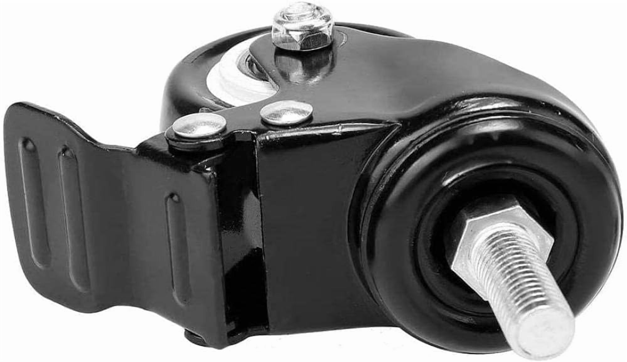Gamvdout 1.5 Inch Stem Casters M8 M10 Thread Office Chair Furniture Casters Silent Rubber Wheels Industrial Swivel Transport Casters I