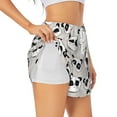 thumbnail image 2 of Disketp Cute Panda Print Women's Shorts Workout Shorts for Athletic Gym Running Shorts with Phone Pockets X-Large, 2 of 8