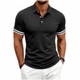 thumbnail image 2 of Guluxicc Men's Henley T Shirts Button Classic Fit Short Sleeve Everyday Wear Shirts Summer Casual Outfits, 2 of 9