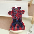 thumbnail image 4 of Adorable Pet Clothes for Cats & Small Dogs - Charming Spring & Autumn Wear Plaid Traction Skirt, 4 of 7