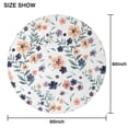 thumbnail image 6 of Pioneer Flower Floral Print Pattern Round Tablecloth 60"x60",Wrinkle Wipeable Table Cloth for Kitchen Dining Room Picnic Patio Party, 6 of 6