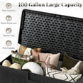 thumbnail image 6 of Costway Storage Box with Lockable Design & Gas Strut Handle 2 Person Bench Garden Organizer, 6 of 11