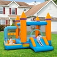 thumbnail image 3 of Infans 5-in-1 Inflatable Bounce Castle Kids Jumping Bouncer w/Ocean Balls & 735W Blower, 3 of 7