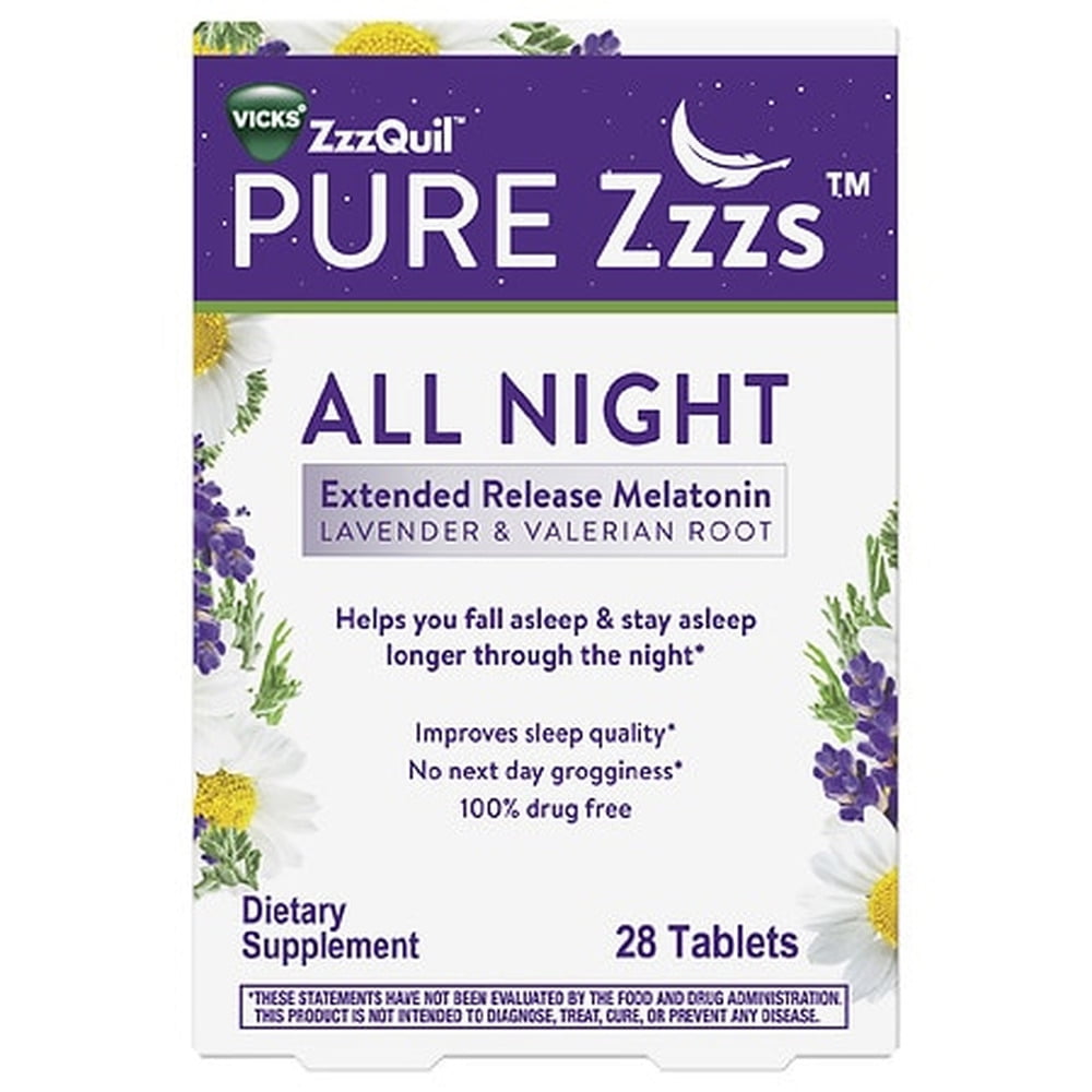 PURE Zzzs All Night Bi-layer Melatonin Sleep-Aid (Pack of 3)
