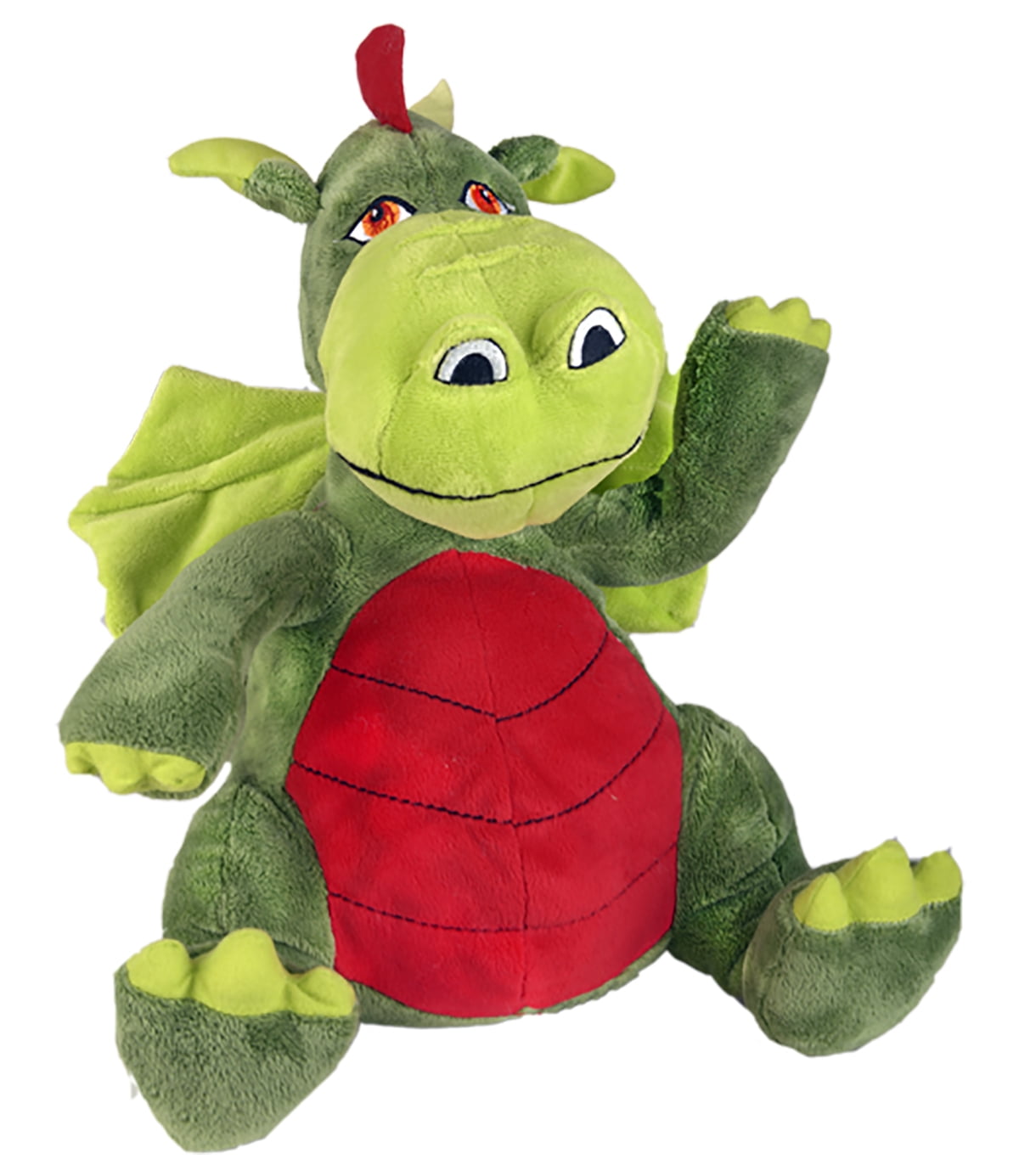 green stuffed dragon