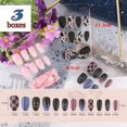 thumbnail image 2 of 3 cajas de 72 Uds de uñas postizas MACHAO decoración DIY rosa azul y negro, 2 of 5