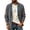 Gray, variant on Cardigans for Men Casual Denim Splice Button Front Lapel Long Sleeve Outdoor Jacket