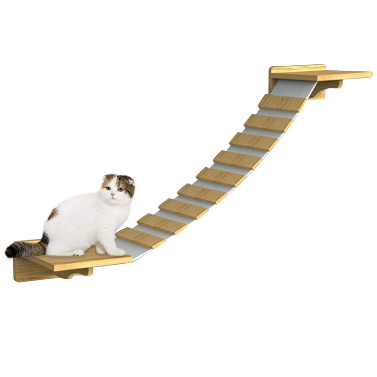Lacyie Cat Ladder Steps Pet Cat Wall Mount Staircase Climbing