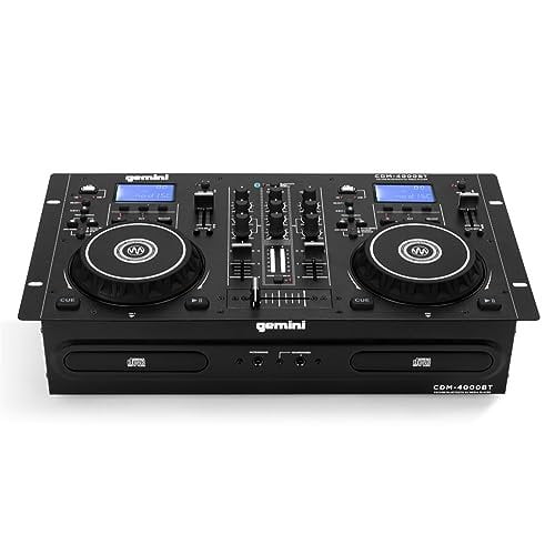 Gemini CDM-4000BT 2-Channel Professional Dual CD/USB Media Player with Bluetooth