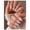 Black, variant on mirlewaiy Press On Nails, Short Almond Polka Dot French Tips, Glossy Salon Quality Fake Nails, Vacation Manicure for Women, 24 Pcs with Glue, 12 Sizes