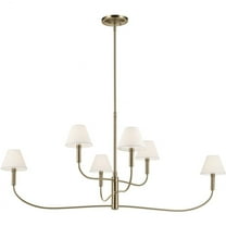 52768CPZ Kichler Lighting Eadie - 6 Light XLarge Chandelier-23.25 Inch Tall and 6 Inch Wide-Champagne Bronze Finish