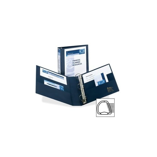 Avery Heavy-Duty View 3 Ring Binder, 1.5 1 1/2' Binder Capacity - Letter - 8 1/2' x 11' Sheet Size - 400 Sheet Capacity - 3 x D-Ring Fastener(s) - 4 Internal Pocket(s) - Chipboard, Poly - Recycled