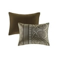 thumbnail image 5 of Home Essence Dennie 16 Piece Jacquard Complete Bedding Set With 2 Sheet Sets, Cal King, Brown, 5 of 23