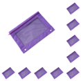 thumbnail image 2 of Cateissary Bolsa portátil para almacenar y proteger documentos importantes, adecuada para estudiantes, bolsa con cremallera, color morado Púrpura 10Conjunto, 2 of 6