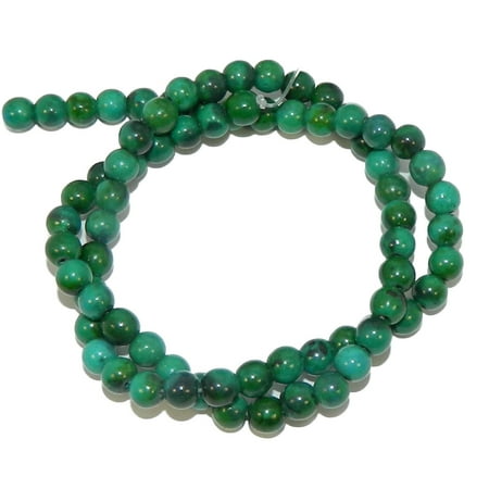 Chrysocolla Round Beads - 6mm Azurite Chrysocolla Dyed Round, Loose Beads, 40cm 15 inch Stone