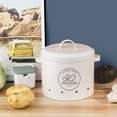 thumbnail image 3 of Onion Kitchen Food Crisper Vegetable & Fruit Saver Container set Breathable Fresh Storage White, 3 of 8