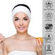 thumbnail image 4 of Diadema de spa, paquete de 3 diademas ultrasuaves ajustables para lavado de cara, tela de rizo, envoltura de maquillaje elástica para lavado de cara, ducha, máscara facial, yoga (negro + blanco + gris Namotu CZMR-XM55-3, 4 of 7