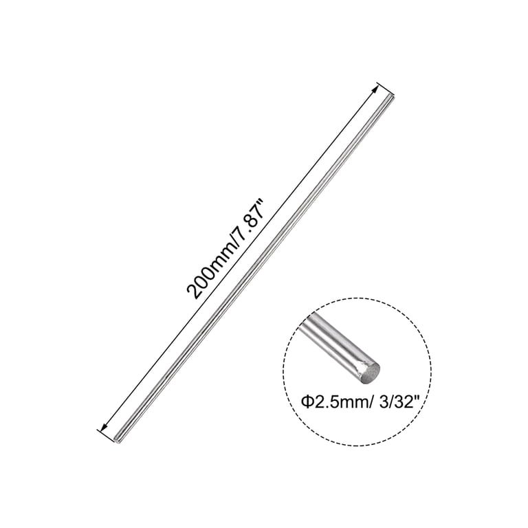 QUARKZMAN 9x Edelstahlstangen 4x200mm – 304er Qualität, Rostfrei & Vielseitig Für DIY, Modellbau & Garten