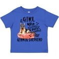 thumbnail image 3 of Inktastic A Girl Who Loves Her German Shepherd Boys or Girls Toddler T-Shirt, 3 of 5