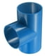 thumbnail image 1 of Uxcell 1Pcs 4" Tee 3 Vías Conector de Accesorios de Tubo, Accesorio de Esquina de Grado de Construcción de Muebles para Estructura de Soporte de Estante de Hágalo Usted Mismo, Conexión de Carpa, Azul, 1 of 6
