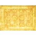 thumbnail image 1 of Ahgly Company Machine Washable Indoor Rectangle Persian Yellow Traditional Area Rugs, 5' x 8', 1 of 4
