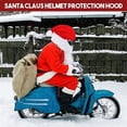 thumbnail image 7 of KelaJuan Christmas Motorcycle Shield Cover Santa Claus Hat Funny Plush Moto Armor Decoration Christmas Skiing Accessories for Men, 7 of 7