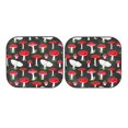 thumbnail image 7 of Haiem Red Mushrooms Car Windshield Sun Shade (2 Pieces) Foldable Windshield Sun Shade Car Accessories for Truck SUV Pickup-Large, 7 of 7