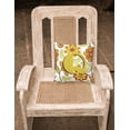 thumbnail image 2 of Carolines Treasures CJ2003-PW-Parent Letter Floral Mustard and Green Canvas Fabric Decorative Pillow CJ2003  multicolor, 2 of 2