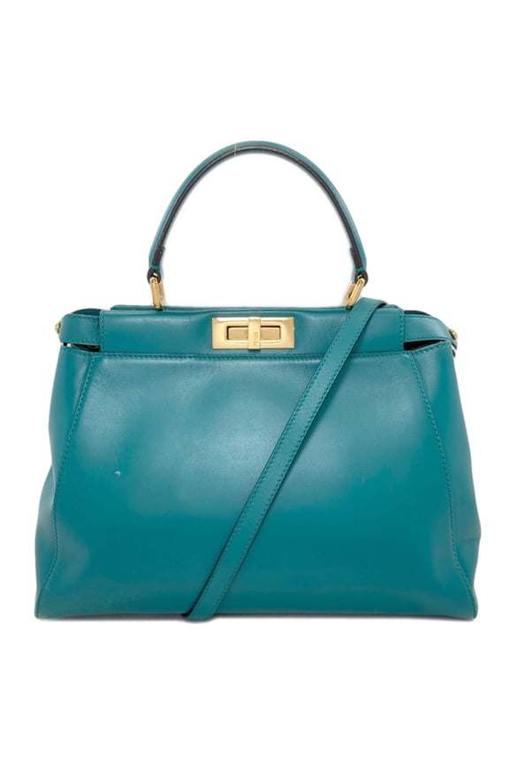 Pre-Owned Fendi Peekaboo 2-Way Handbag, Calfskin, Women's FENDI