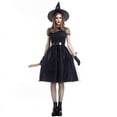thumbnail image 5 of 2025 Halloween Witch Costume Women, Sexy Witch Costumes for Women Halloween Fancy Dress Witch Dress Sexy Halloween Costume Woman Black M, 5 of 7
