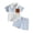 Z03-Sky Blue, variant on felwors Toddler Boy Patchwork Summer Outfits Short Sleeve Button Down Shirt Tops & Casual Shorts Sets Baby 9M 12M 18M 2T 3T Clothes (12-18 Months)