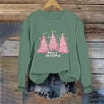 thumbnail image 5 of Busydd Christmas Sweatshirts for Women Trendy Round Neck Print Womens Long Sleeve Tops Casual Comfortable Cotton Xmas Graphic Women's Sweatshirts S, 5 of 6