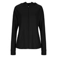 thumbnail image 4 of Nooxsoe Sun Protection Hoodie for Women Zip Hoodie Jacket Zip Up Hoodie Women Full Zip Workout Hiking Tops Hood Thumbholes Outdoor Athletic Jacket Fit Woman Cardigan A1-black S, 4 of 6