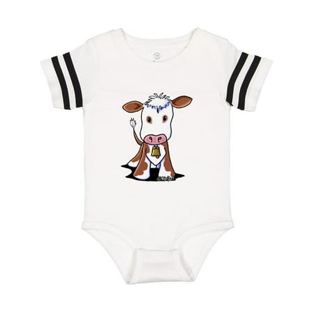 

Inktastic Little Brown Cow Gift Baby Boy or Baby Girl Bodysuit