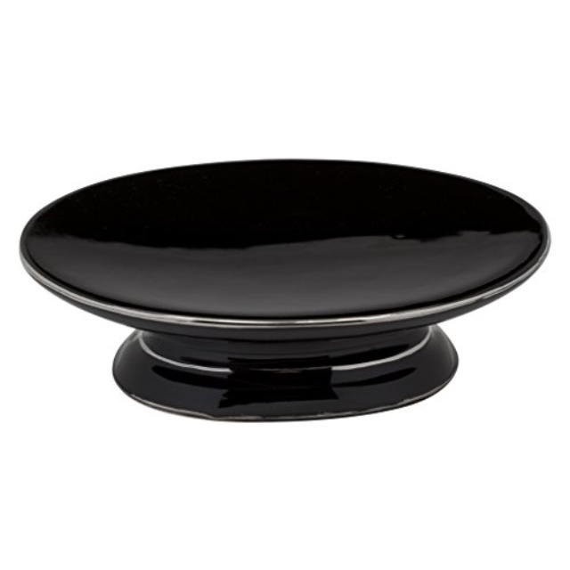 Creative Bath Products Soap Dish, Black