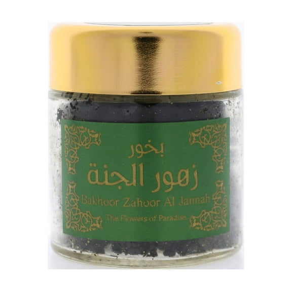 Hemani Bakhoor Zahoor Al- Jannah (60gm) The Flowers of Paradise Incense. USA.
